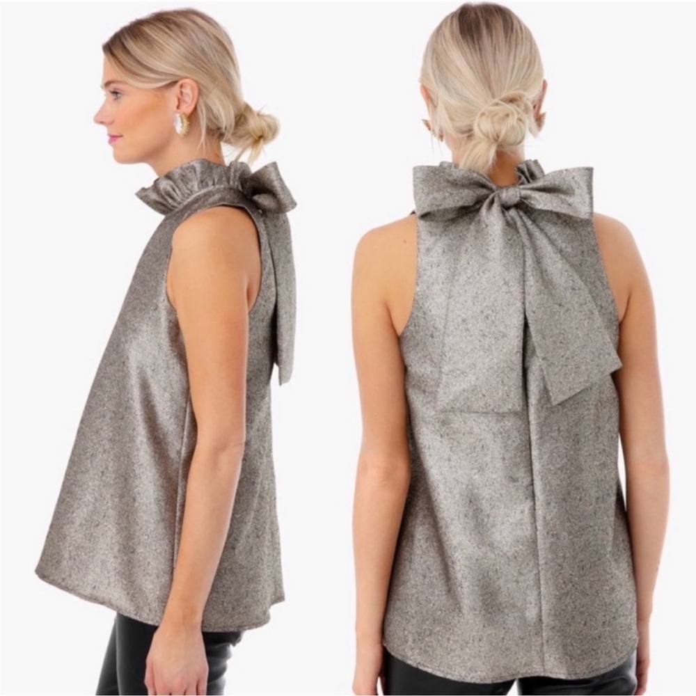NWOT Tuckernuck Pomander Place Metallic Mason Blouse